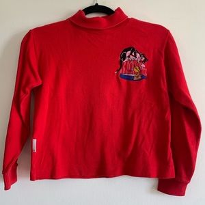 Vintage Retro ACME Kids Red Looney Tunes Sylvester Tweedee Bird Turtleneck Top